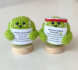 Poupée Dent Positive Crochetée Main - Ailes D'Ange & Carte Cadeau - Décoration Bureau Inspirante