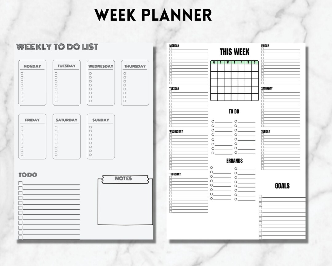 Daily Planner, Digital Planner, Printable Planner, Day Planner