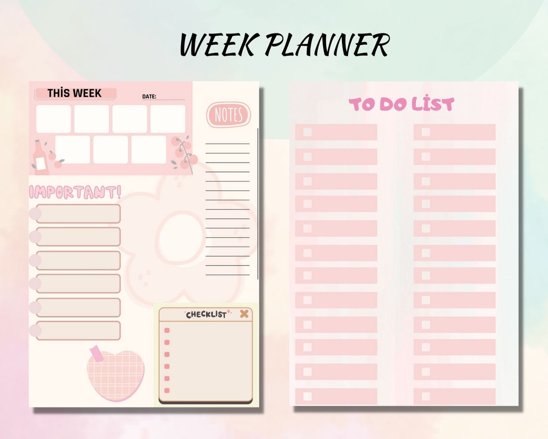 Daily Planner, Digital Planner, Printable Planner, Day Planner ...