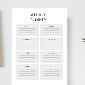Daily Planner, Digital Planner, Printable Planner,  Day Planner Printable