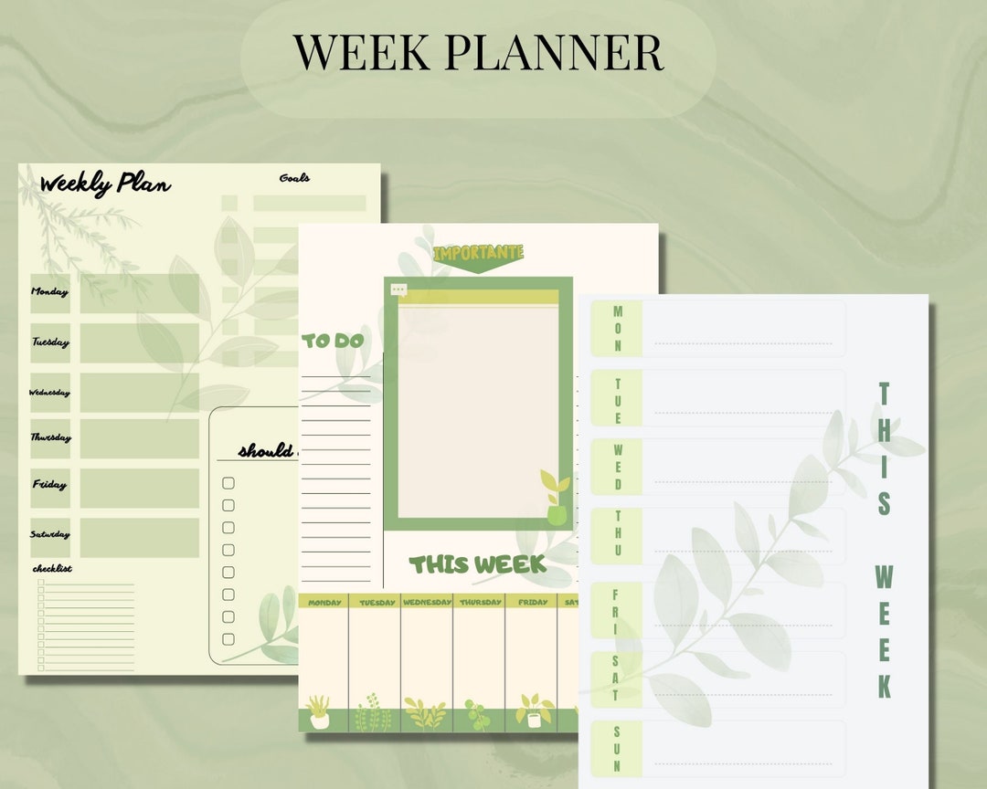 Daily Planner, Digital Planner, Printable Planner, Day Planner ...