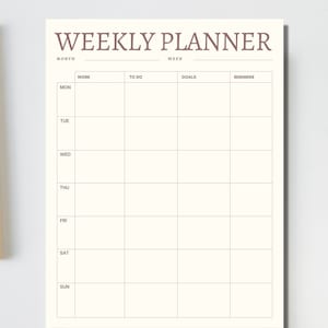 Daily Planner, Digital Planner, Printable Planner,  Day Planner Printable
