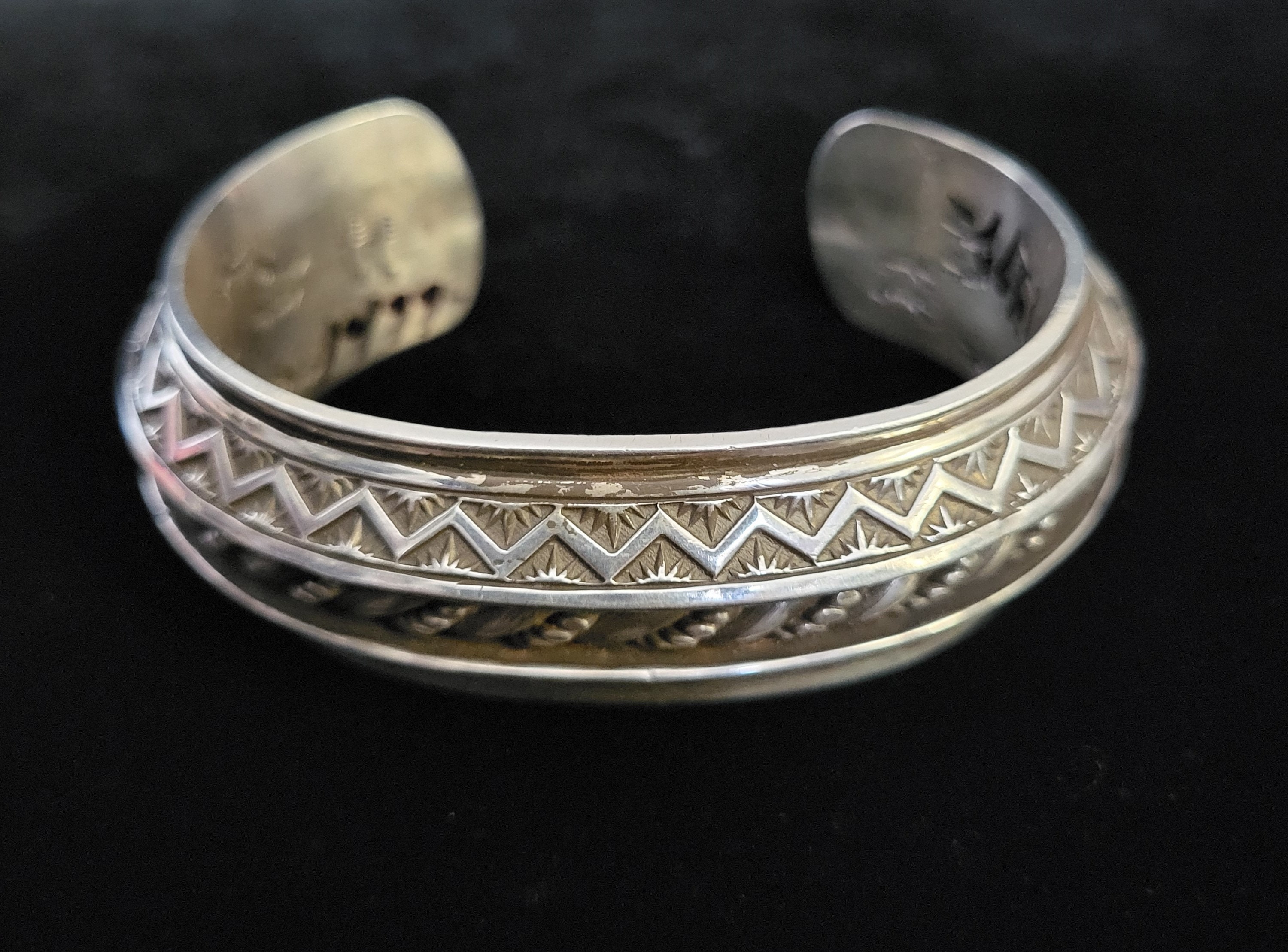 Mikey Platero Heavy 171 Gram Vintage Native American Navajo Sterling Silver Necklace Mikey Platero Heavy 171 Gram Vintage Native American Navajo Sterling Silver Necklace