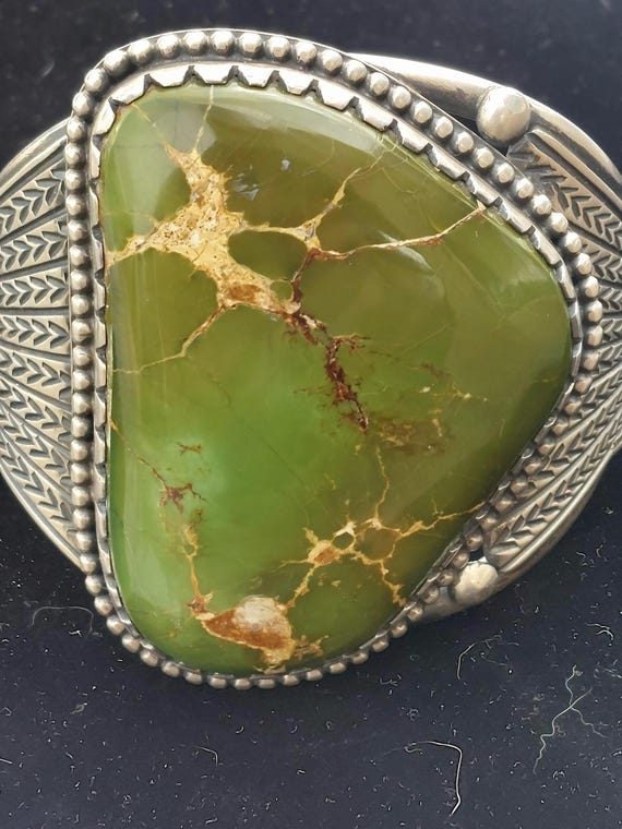 Sterling Silver Turquoise Cuff Bracelet by Arnold Blackgoat - Etsy
