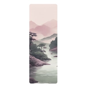Nature-Inspired Personalized Yoga Mat, Lightweight, Durable, 24&quot;x68&quot; - Great for Meditation, Workout, Pilates Gift