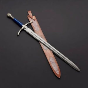 Handmade Stainless Steel Master Sword-The LEGEND of ZELDA-Full Tang Sword with Scabbard-Monogram Sword Costume Armor-Best Gift for Him/Her viking sword