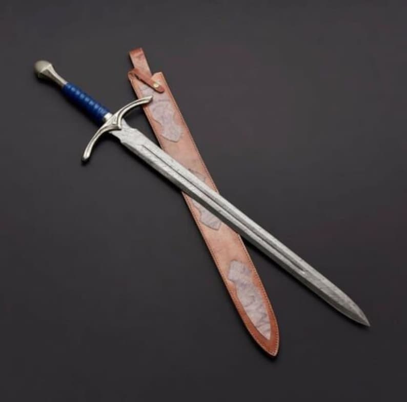 Handmade Stainless Steel Master Sword-The LEGEND of ZELDA-Full Tang Sword with Scabbard-Monogram Sword Costume Armor-Best Gift for Him/Her viking sword