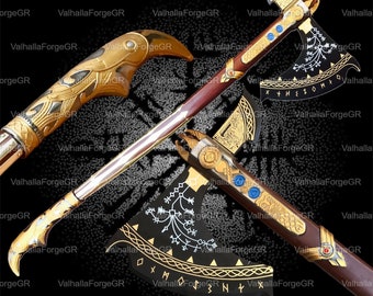 God of war, Leviathan Axe, Scandinavian axe, axe, norse axe, scandinavian axe, celtic axe, battle axe, war axe , gift for him