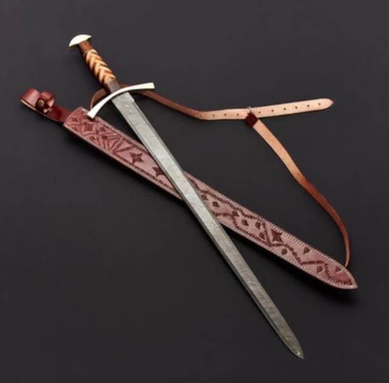 Handmade Stainless Steel Master Sword-The LEGEND of ZELDA-Full Tang Sword with Scabbard-Monogram Sword Costume Armor-Best Gift for Him/Her Norse sword