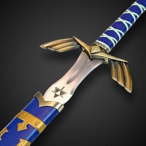 Handmade Stainless Steel Master Sword-The LEGEND of ZELDA-Full Tang Sword with Scabbard-Monogram Sword Costume Armor-Best Gift for Him/Her image 2