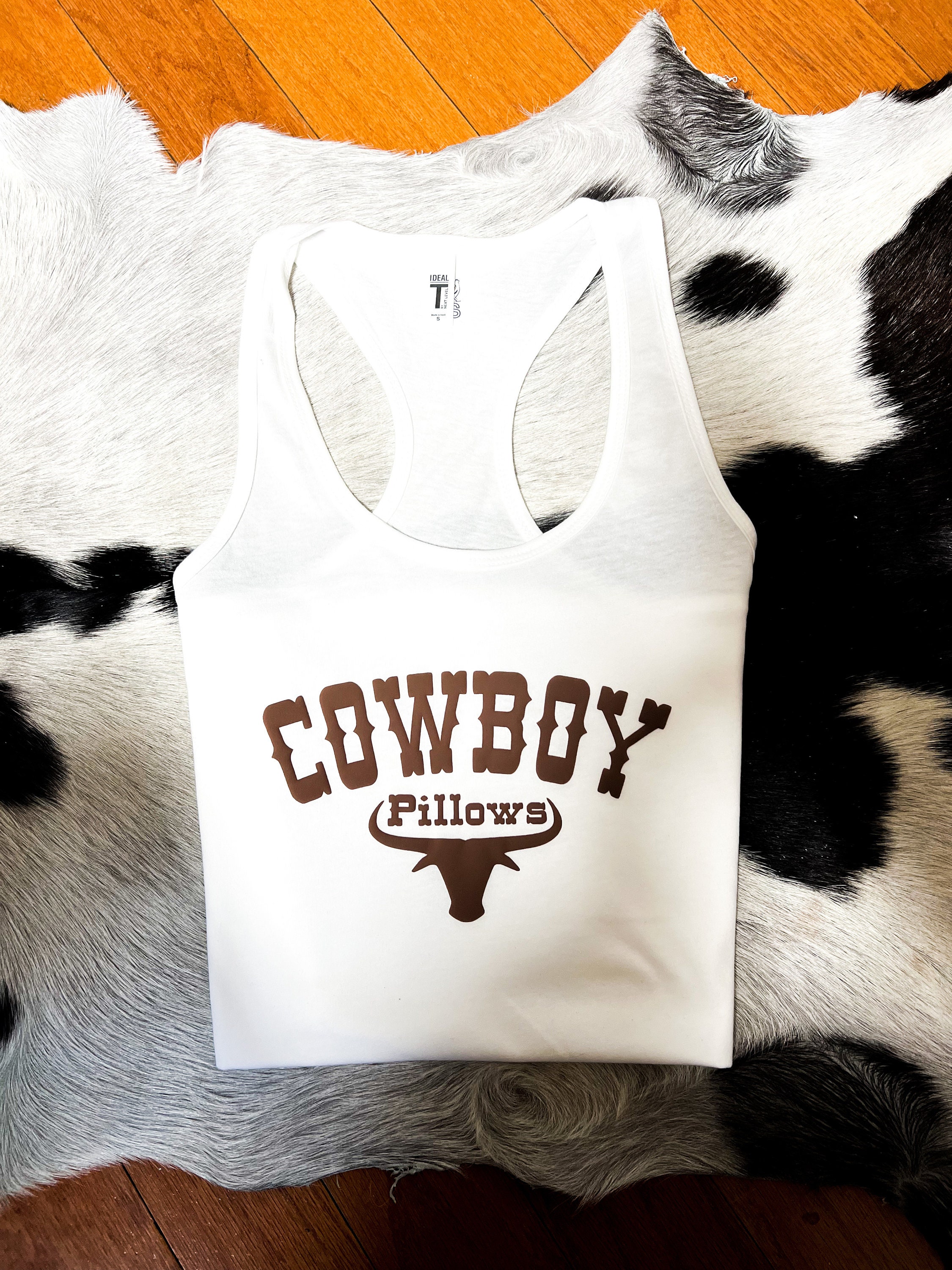 Cowboy Pillows Tank Top Western Tank Top Cowgirl Style Etsy