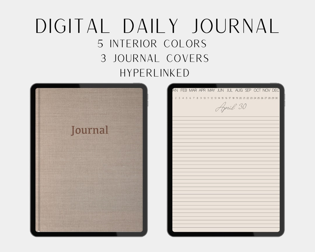 Digital Daily Journal Goodnotes Journal Diary Journal 365 Etsy