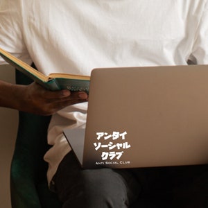 japanese decal vinyl anti social club unique gift japanese anime