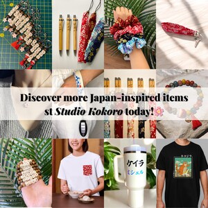 japanese gift japanese holiday gift box japanese keychain japanese shirt japanese bracelet cherry blossom gift for her gift for men