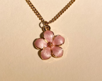 Cherry Blossom Necklace Japanese Gift for Anime Fan Birthday Gift for Girlfriend Friends Japan Traveler Sakura Kawaii Gift Japanese Jewelry