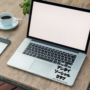 japanese sitcker for laptop japanese vinyl black