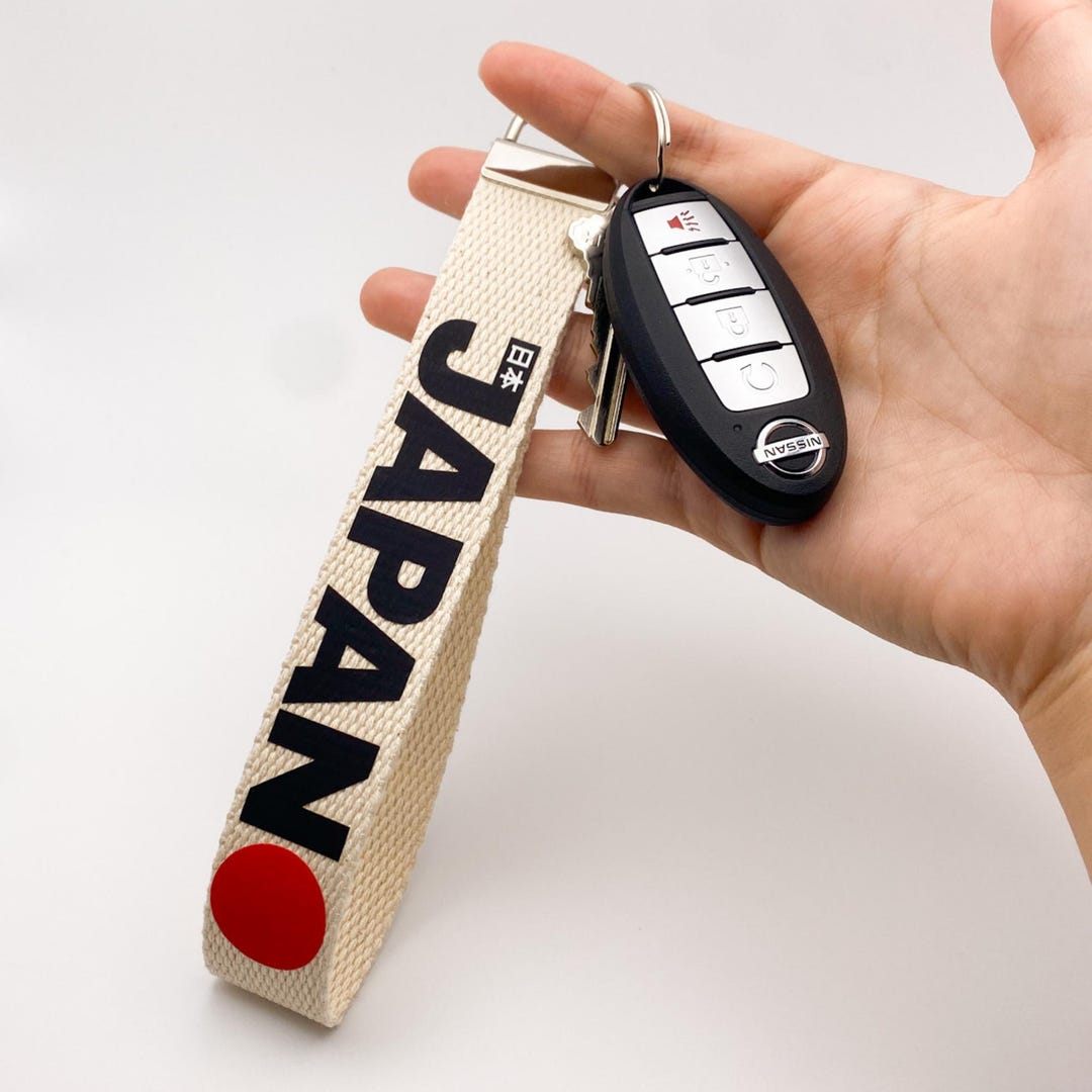Japan Keychain Wristlet Japanese Keychain Canvas Keychain Lanyard ...