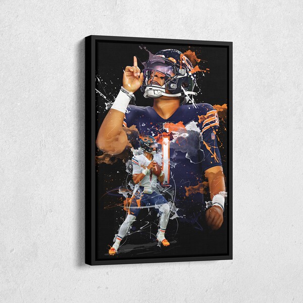 Nfl Canvas Wall Art Etsy