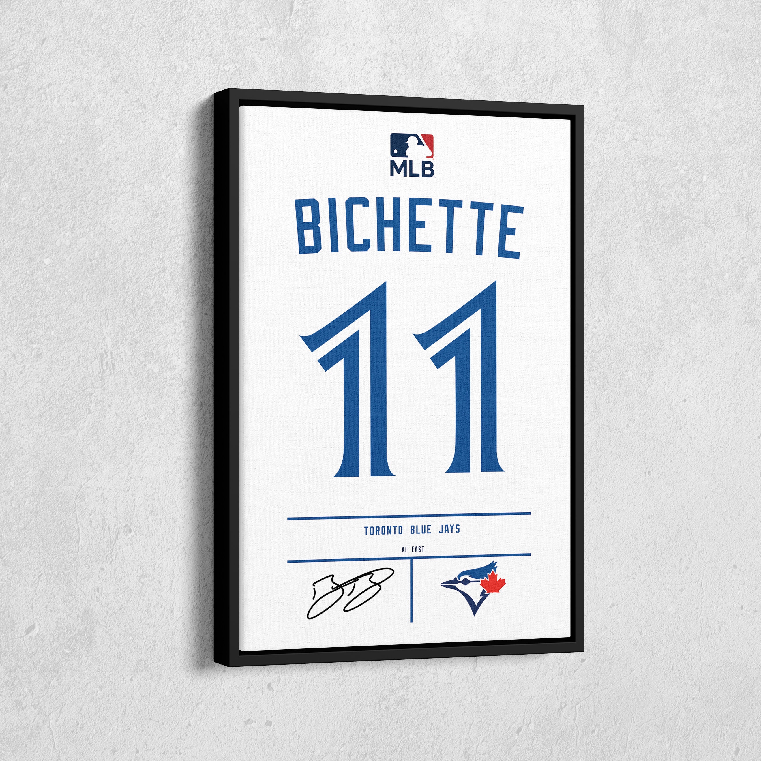 Majestic Athletic MLB Toronto Blue Jays Jose Bautista Royal Official Name and Number T-Shirt - MLB from USA Sports UK