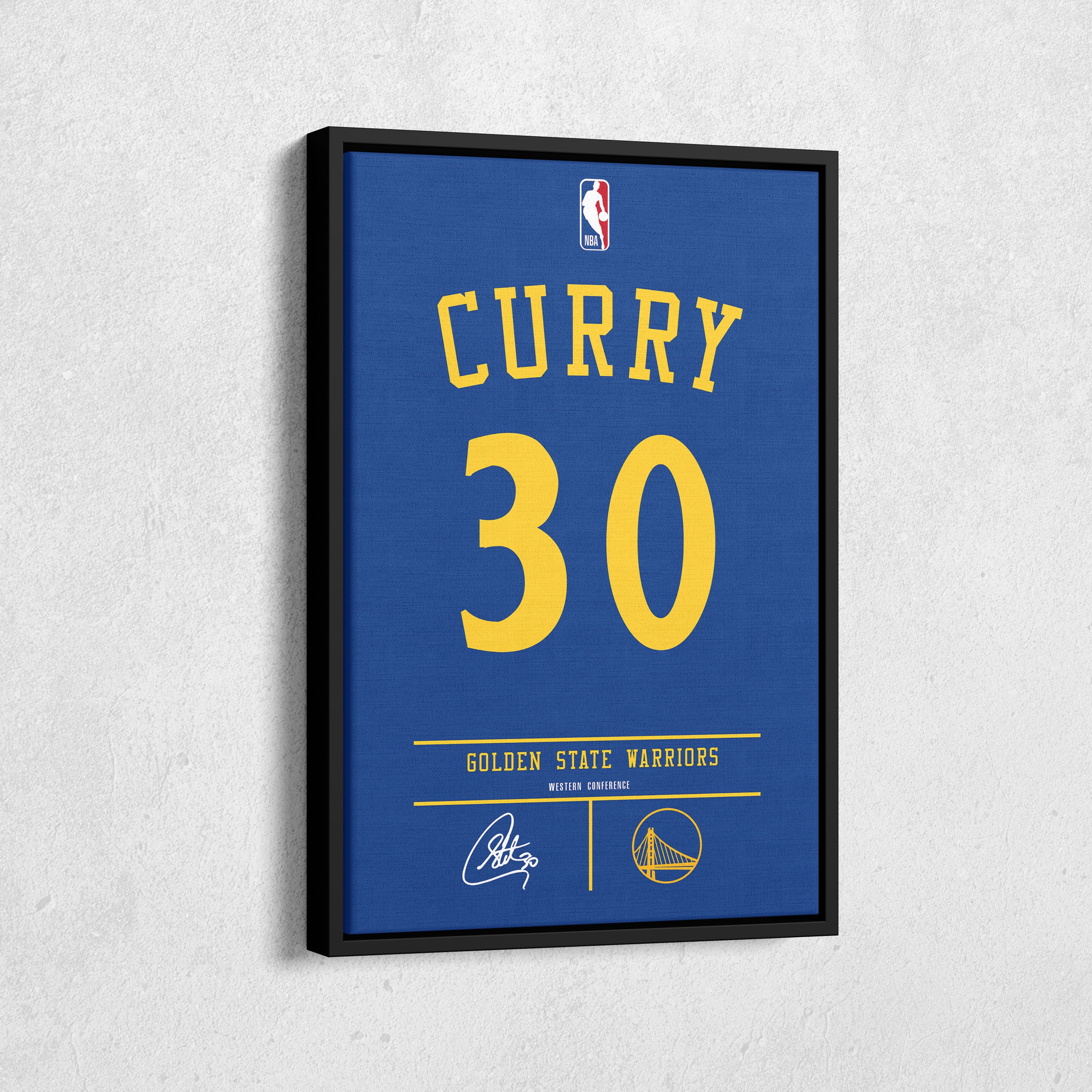 Steph Curry Jersey Canvas Print for Sale by WalkDesigns