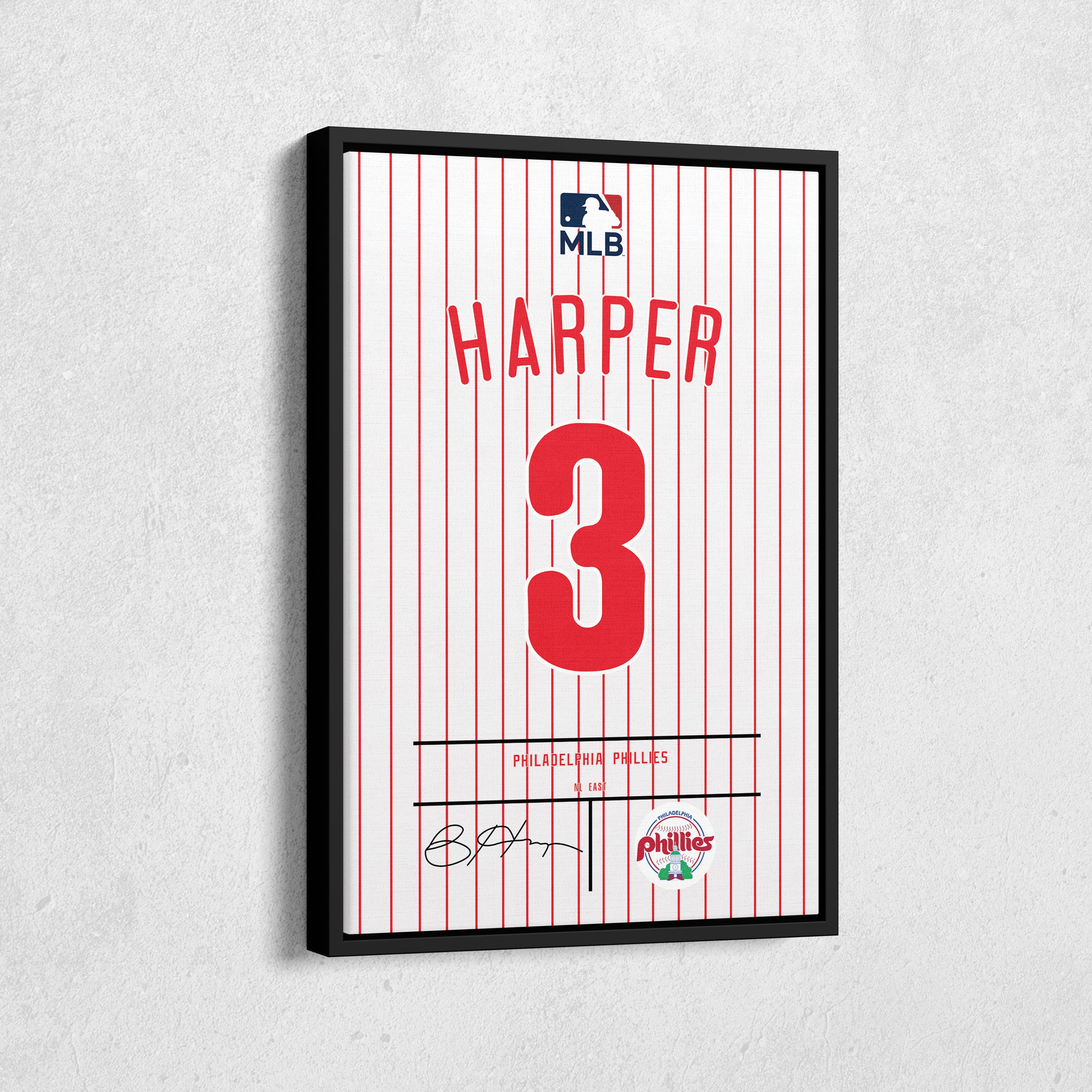 MLB Phillies 3 Bryce Harper Black Gold Flexbase Men Jersey