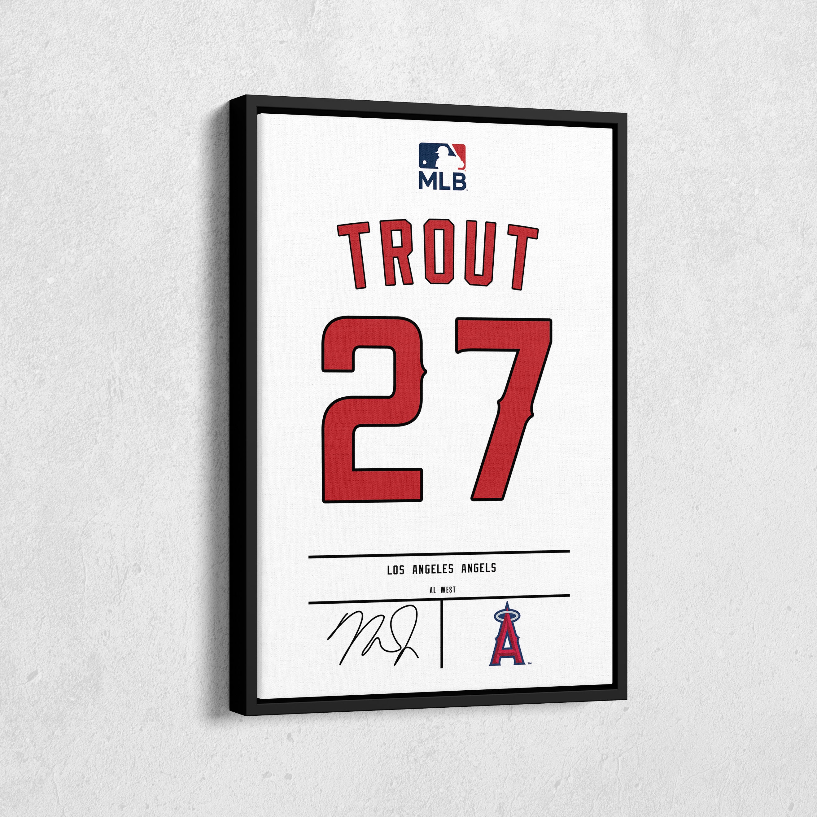 2017 LA ANGELS TROUT #27 MAJESTIC FATHER'S DAY JERSEY (HOME) S