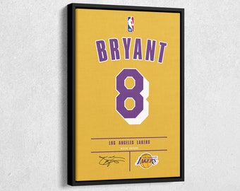 Kobe Bryant #24 Los Angeles Lakers Adidas Sewn NBA Jersey Size