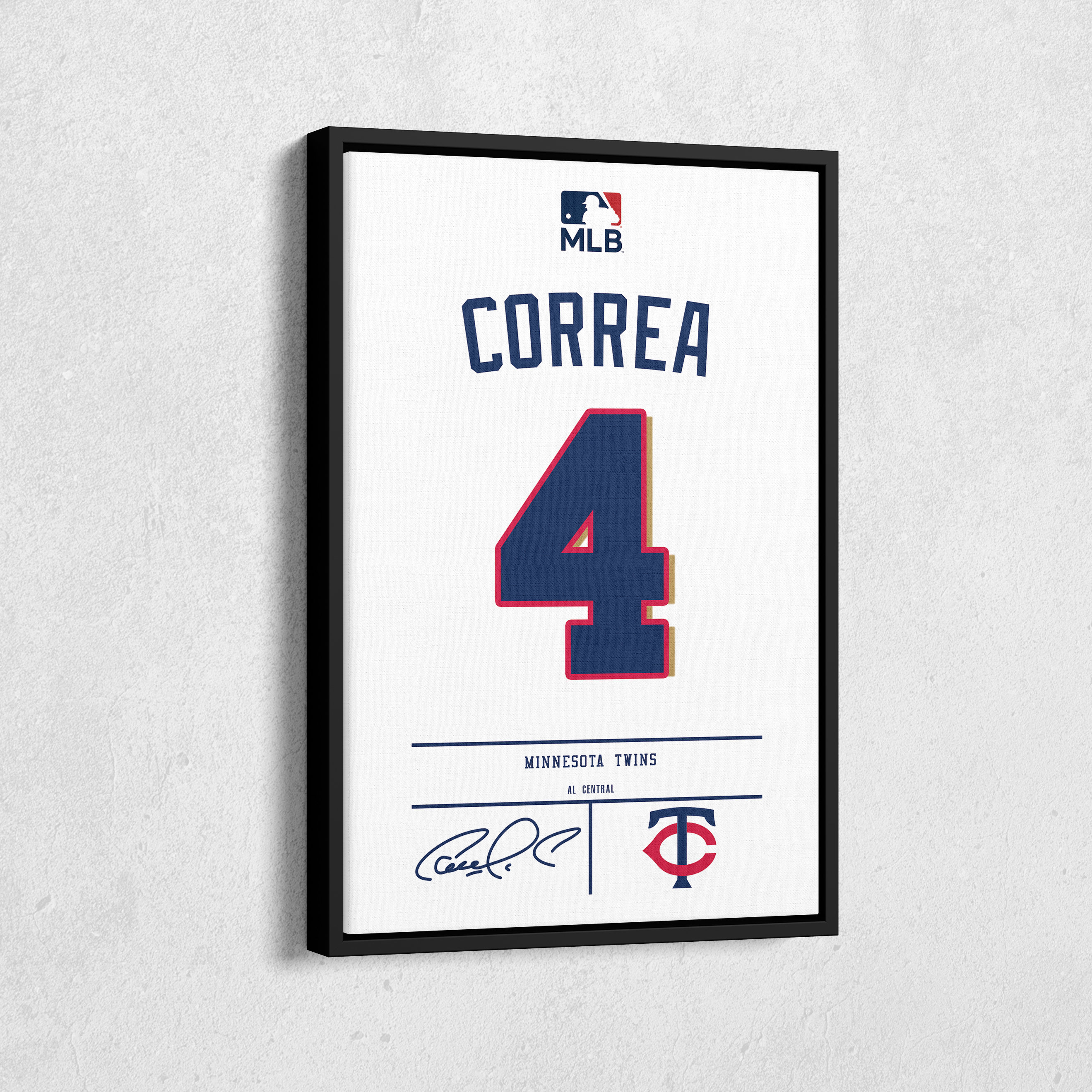 C4 (Carlos Correa) Minnesota Twins - Officially Licensed MLB Print 