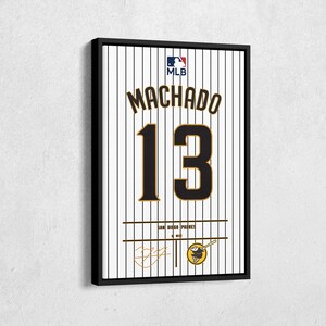 Manny Machado San Diego Padres City Connect MLB Baseball Poster