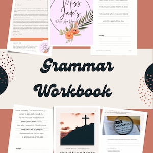 Grammar practice book parts of speech workbook language arts daily practice digital download book homeschooling independent work review