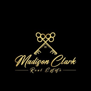 Premade Luxury Real Estate Logo Design, Realtor logo, golden real estate logo, Home logo, Building logo, custom logo, mortgage property logo