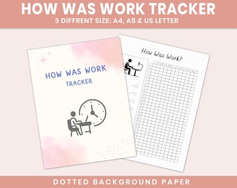 How Was Work Tracker: Printable Mood & Feelings Tracker (PDF)