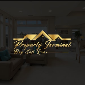 Premade Luxury Real Estate Logo Design, Realtor logo, golden real estate logo, Home logo, Building logo, custom logo, mortgage property logo