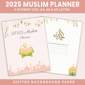 Muslim Planner Digital, Daily Islamic Planner, 2025 Muslim Planner,Quran Tracker, Salat Tracker, Weekly Islam Planner, Ramadan Journal