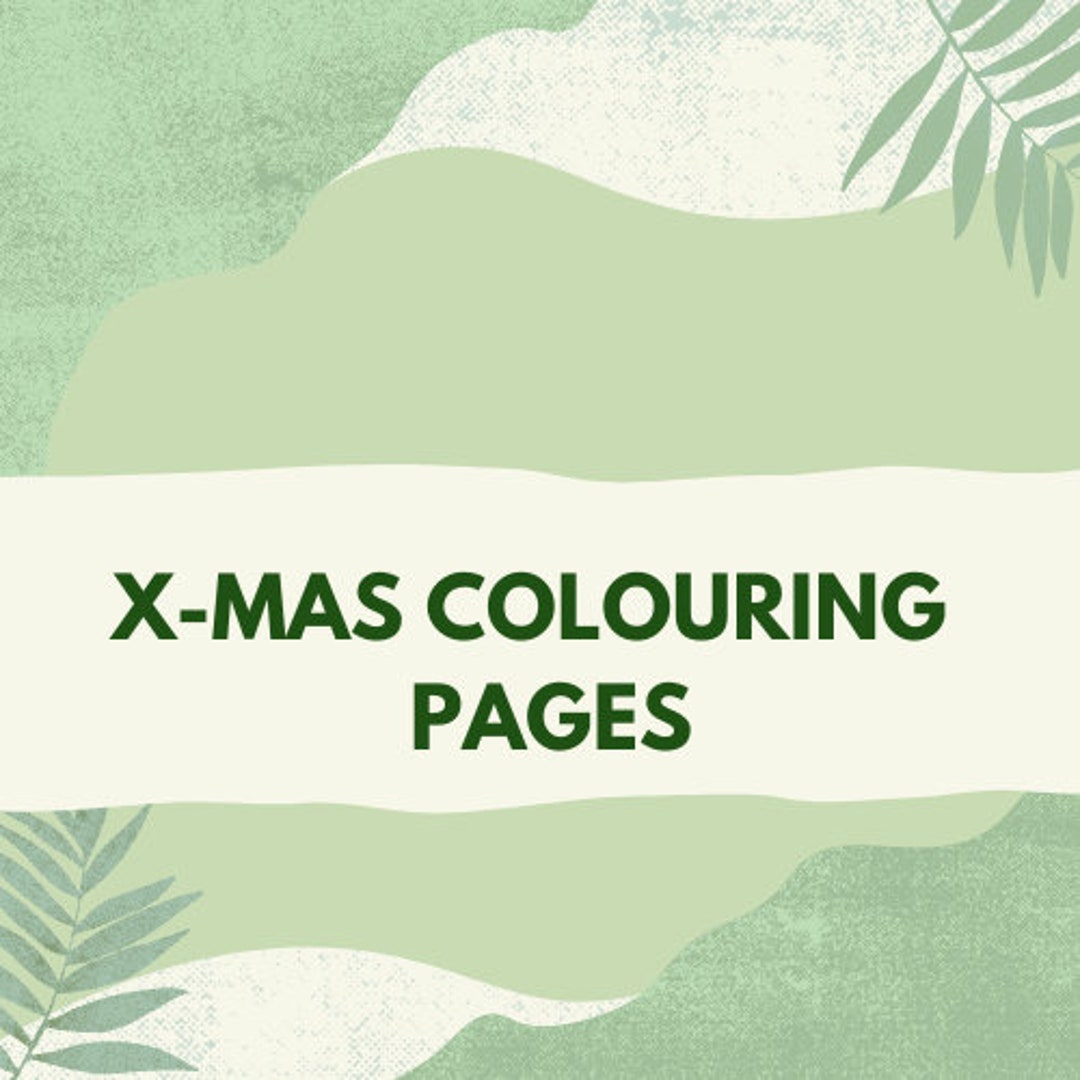 Printable Christmas Colouring Pages - Etsy