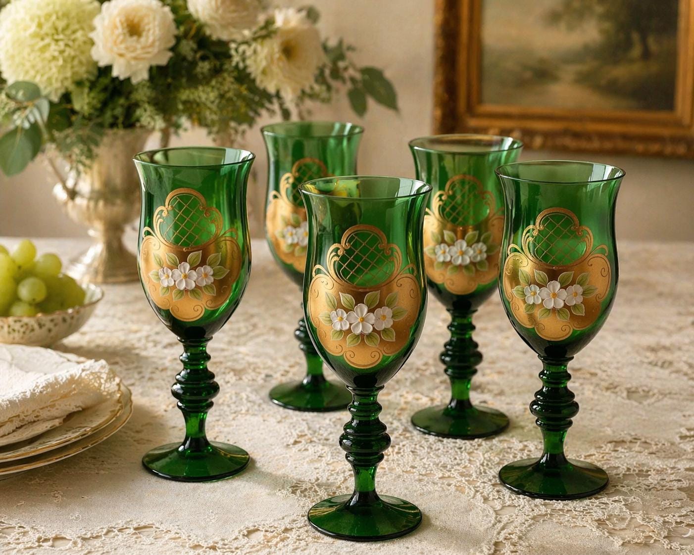 Antique Moser Glass - Etsy