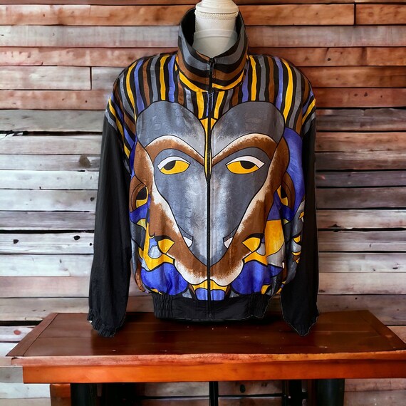 Nicole by J Farah Picasso Inspired Bomber Jacket … - image 9