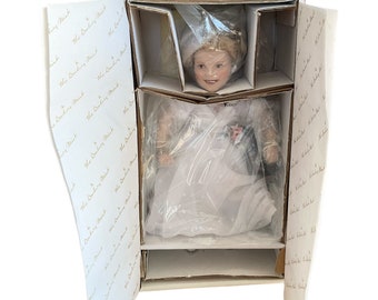 Danbury Mint Shirley Temple Porcelain Doll, Curly Top (New in Box)