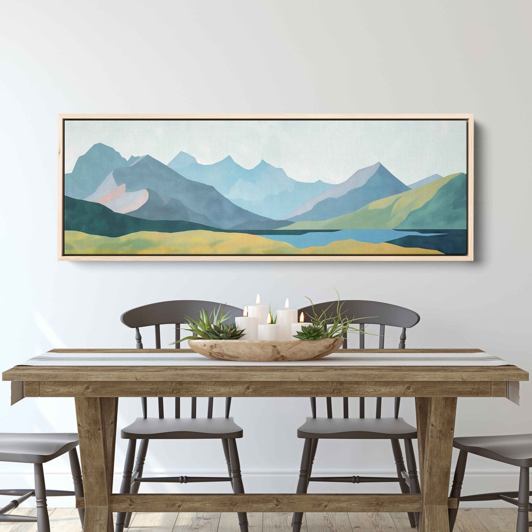Rocky Mountain National Park Wall Art Canvas Print, Minimalist Colorado ...