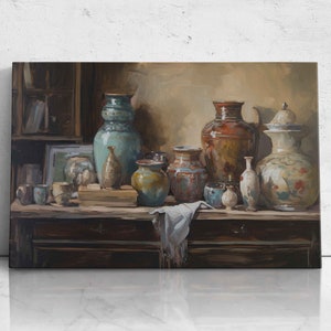 Trademark Fine Art 'Clay Pottery Still Life 2' Canvas Art by Jean Plout