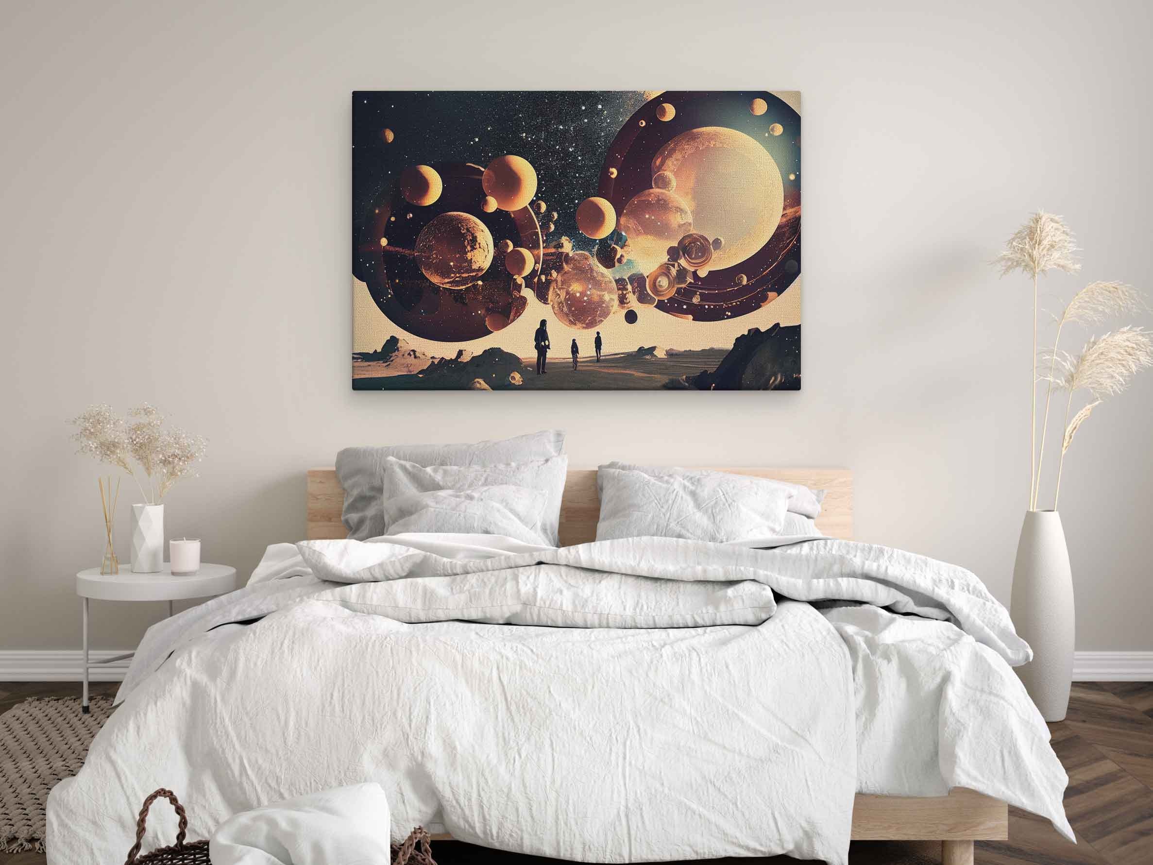 Surrealism Canvas Art Space Surrealism Art Space Canvas Etsy
