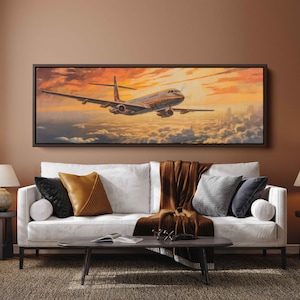 18 x 24 canvas art print Plane Sight abstract watercolor