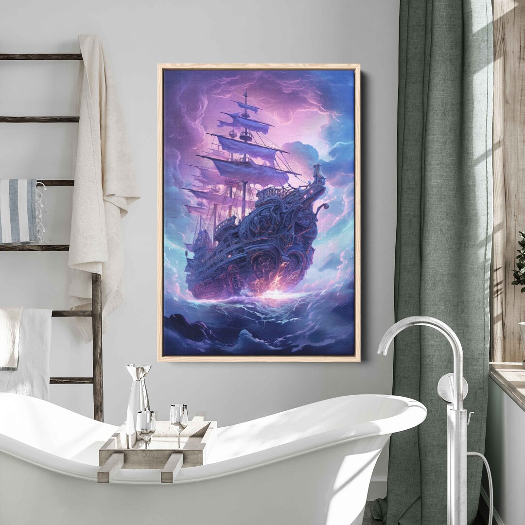 Artworks Bathtub Pirate Ship Pirate Ship Wall Art Viking Ship