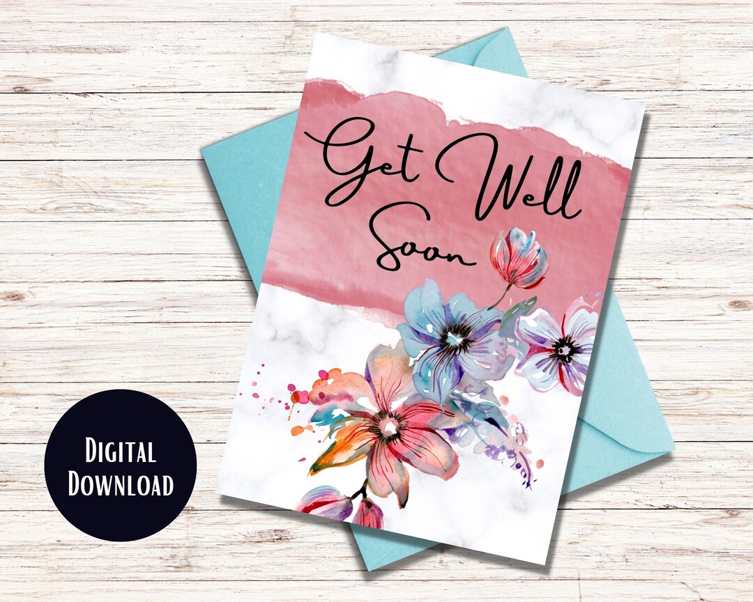 Printable Get Well Soon Card Funny Funny Get Well Card Etsy