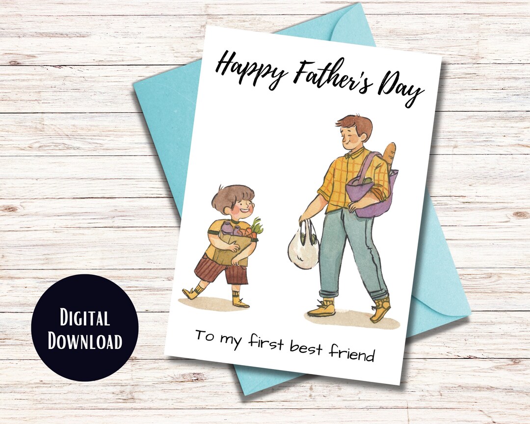 Happy Fathers Day Card | Dad Card | BFF - Etsy