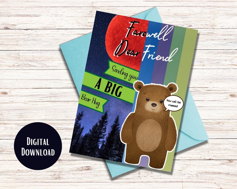 Printable New Job Card Instant Download Farewell Card - Etsy