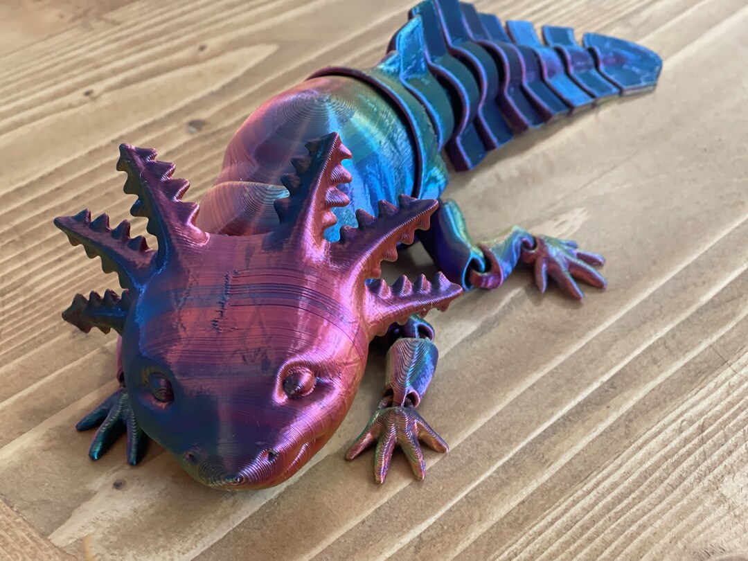 Axolotl Articulating Desk Toy Etsy