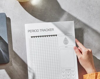 Menstrual cycle Tracker Download - Planner Template Yearly Tracker periods Log Bullet Journal A4 printable download, cis woman is real woman