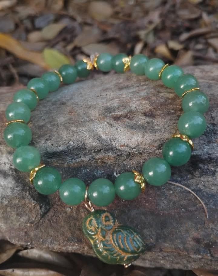 Owl & Jade Bracelet