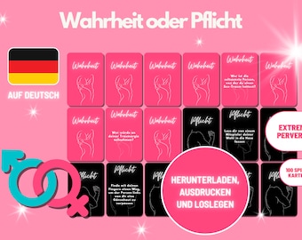 Truth or Dare - Funny Party Game - Ultimate Sex Game for Couples - Fetishes - Gift for Him - Sexy Card Game